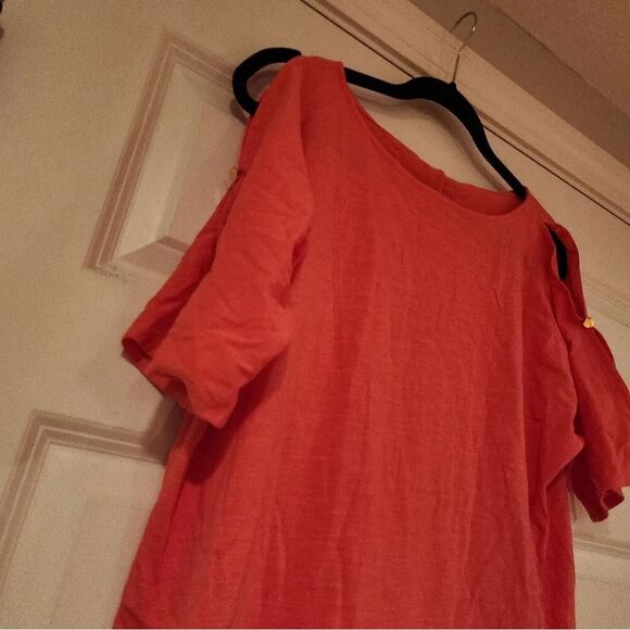 NWT Jones New York coral colored blouse S - Picture 2 of 5